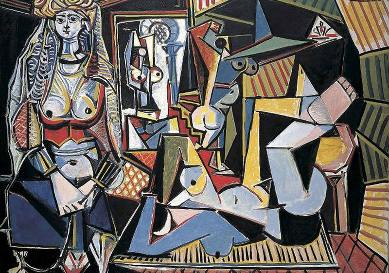 Pablo Picasso, Les femmes d’Alger (Version ‘O’), huile sur toile, 114 x 146,4 cm. © Christie’s. (Visite de l’exposition Baya à Marseille !).