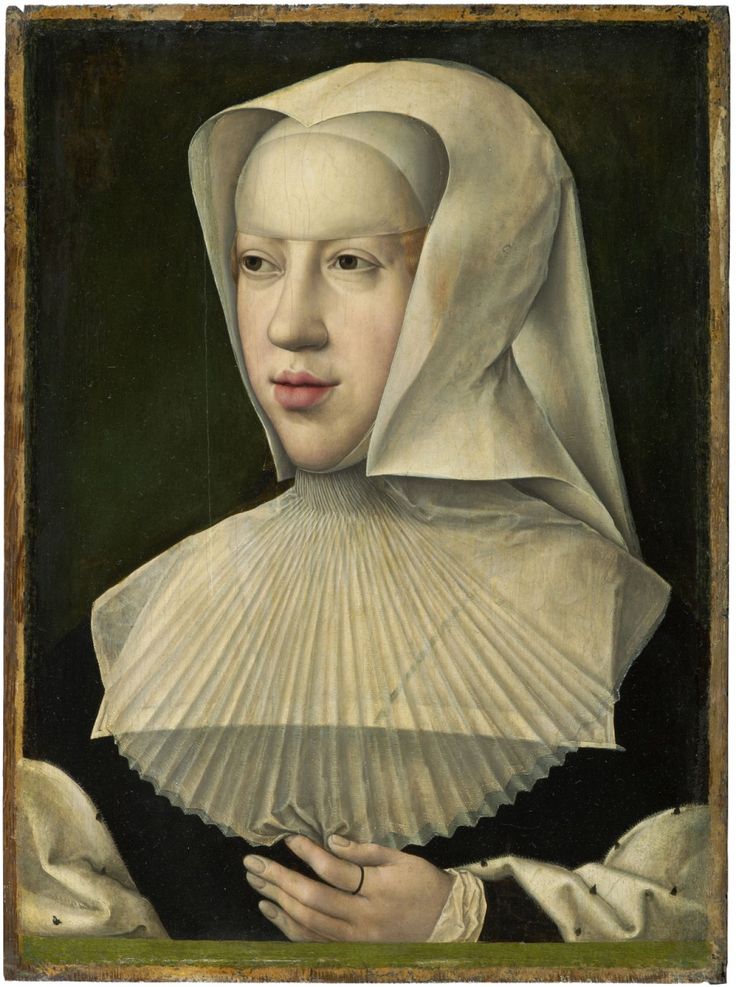 Marguerite d'Autriche, portrait de Bernard Van Orley. Copyright Musée Royal de Bruxelles. (Visite du Monastère royal de Brou, chef-d’œuvre gothique !).