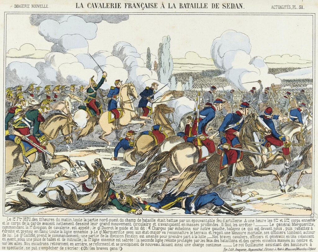 La cavalerie française à la bataille de Sedan. © Photo RMN - Grand Palais - F. Raux. (Louis Andrieux, archétype de l’homme politique français).