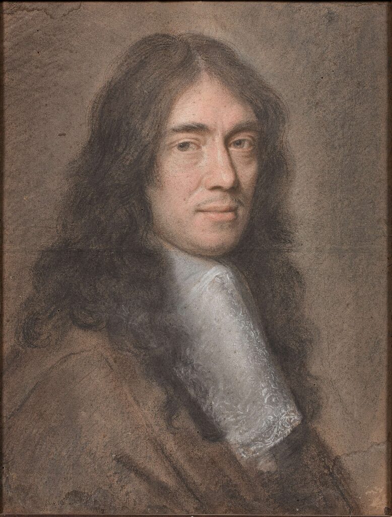 Portrait au pastel de Charles Perrault par Charles Le Brun