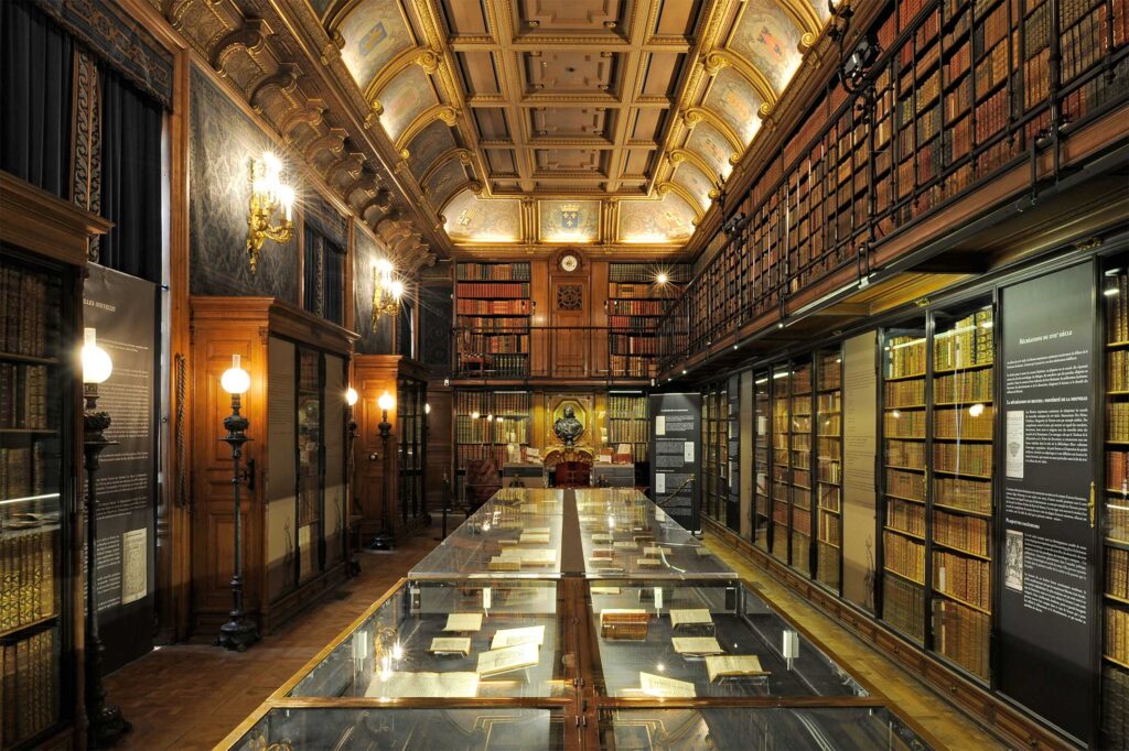 Le cabinet des livres. (Visite du château de Chantilly, ses musées et son parc !). Crédit photo LJC.