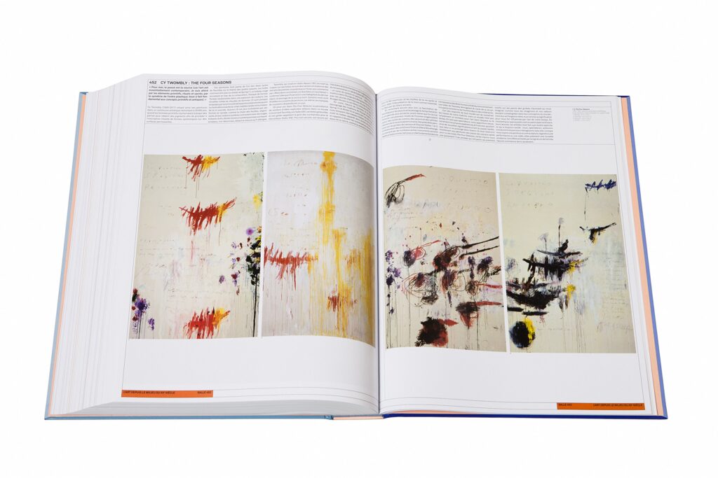 Cy Twombly : The Four Seasons, pages intérieures du Musée Absolu aux Éditions Phaidon. (Meilleur livre de la semaine : Le Musée Absolu !).