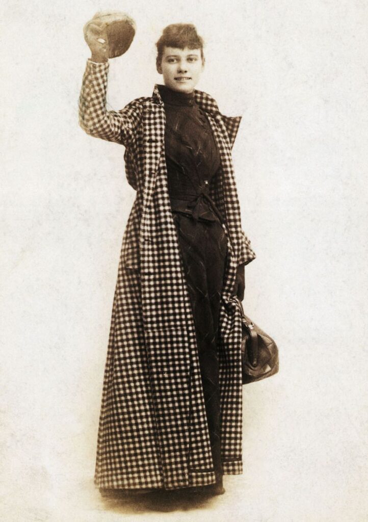 Nellie Bly avant son départ pour le tour du Monde. © Getty. (Nellie Bly, pionnière du journalisme d'investigation !).