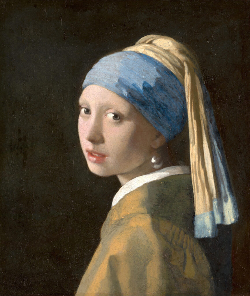 La Jeune Fille à la perle : Johannes Vermeer vers 1665. (Meilleur livre de la semaine : Vermeer de Jan Blanc !). Crédit photo Mauritshuis.