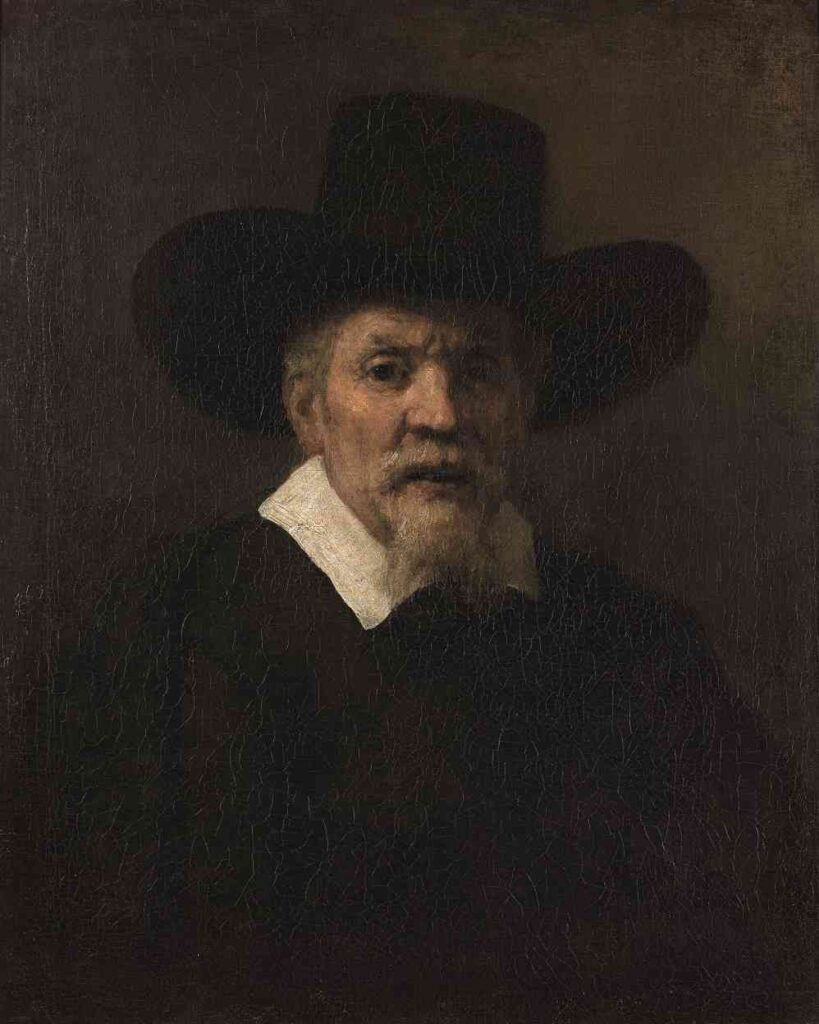 Rembrandt : Le Portrait du Docteur Arnold Tholinx (1656). Crédit photo Musée Jacquemart-André. (Expositions : Rembrandt et le siècle d'or néerlandais au château de Chantilly !).