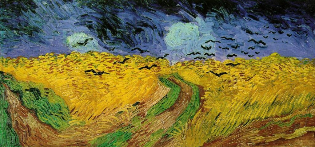 Vincent Van Gogh : Champ de blé aux corbeaux. Crédit photo musée d'Orsay. (Ne ratez pas l'exposition Van Gogh à Auvers-sur-Oise au musée d'Orsay !).
