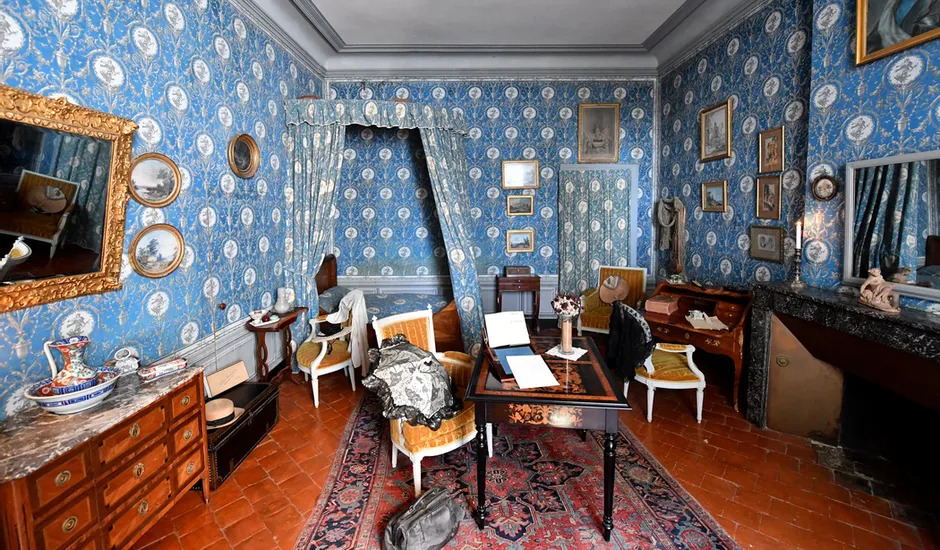 La chambre de George Sand. © Pierrick Delobelle. (Patrimoine : Visite de la Maison George Sand, ou château de Nohant !).