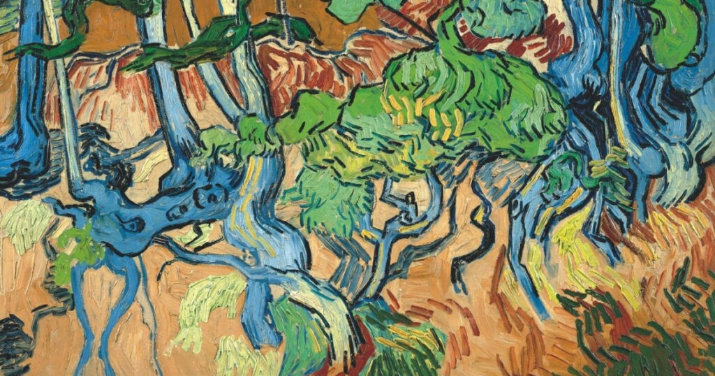 Vincent Van Gogh : Racines d'Arbres (1890). Crédit photo musée d'Orsay. (Ne ratez pas l'exposition Van Gogh à Auvers-sur-Oise au musée d'Orsay !).