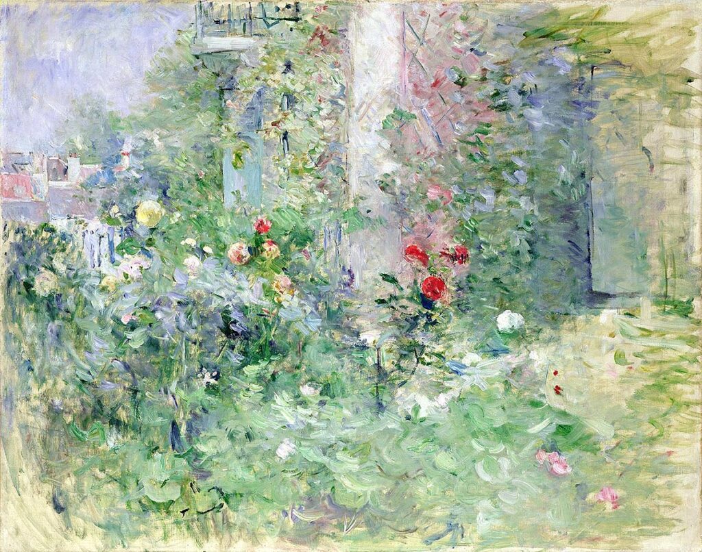 Berthe Morisot (1841-1895), Le jardin à Bougival 1884. © musée Marmottan Monet / Studio Christian Baraja SLB. (Exposition Berthe Morisot au musée Marmottan Monet !).