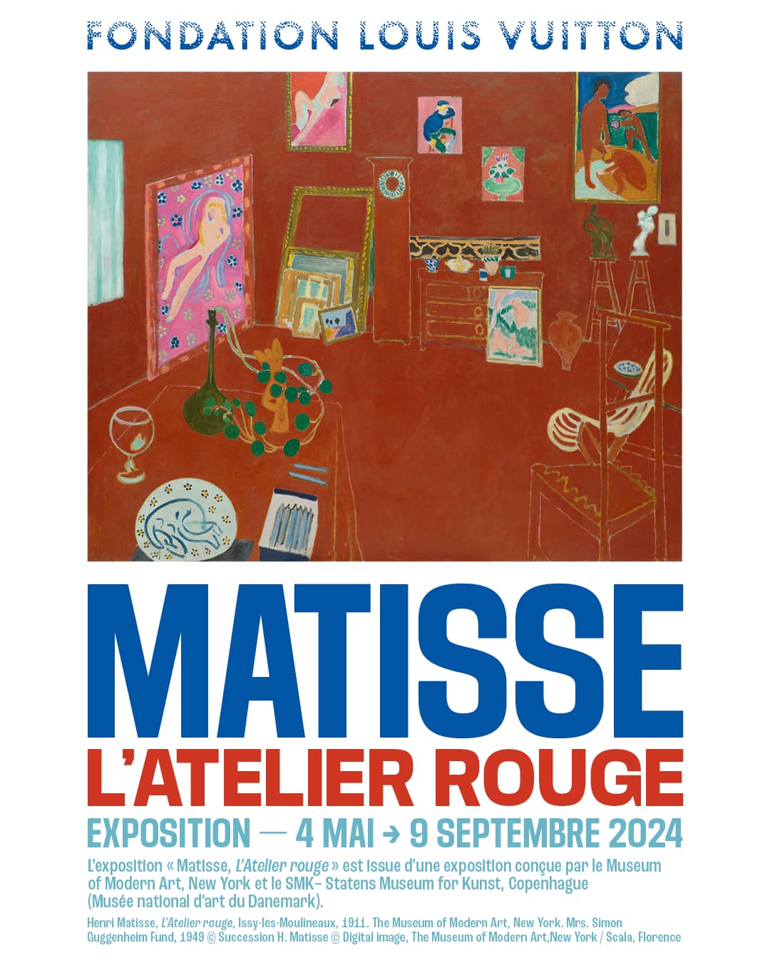 Exposition Matisse, L’Atelier Rouge à la Fondation Louis Vuitton Paris