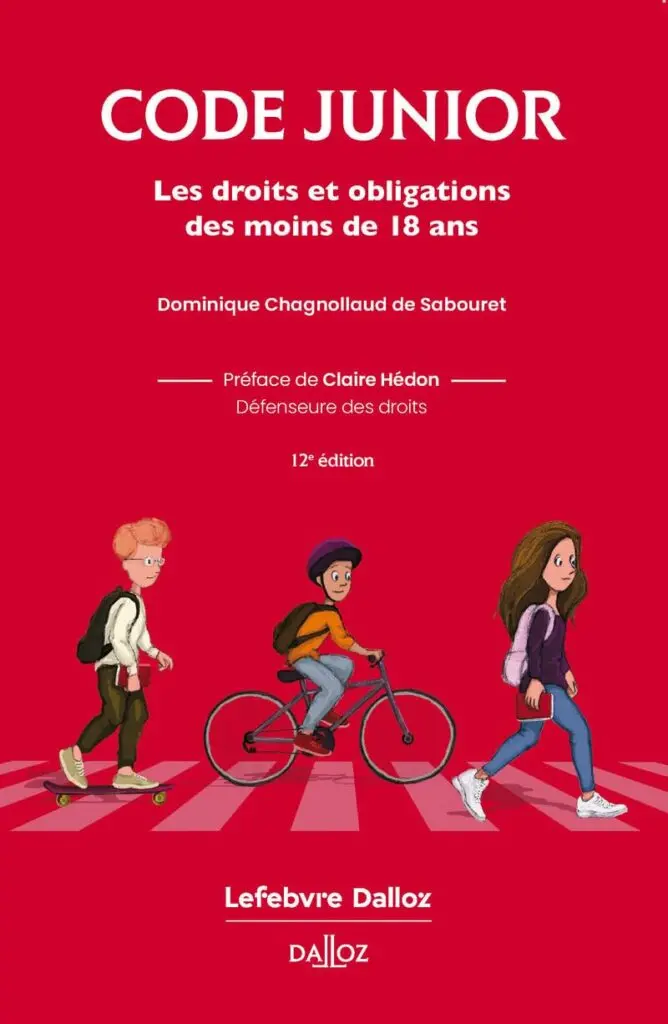 Le Code Junior aux éditions Dalloz. (Meilleurs livres jeunesse pour aborder la violence avec les enfants).