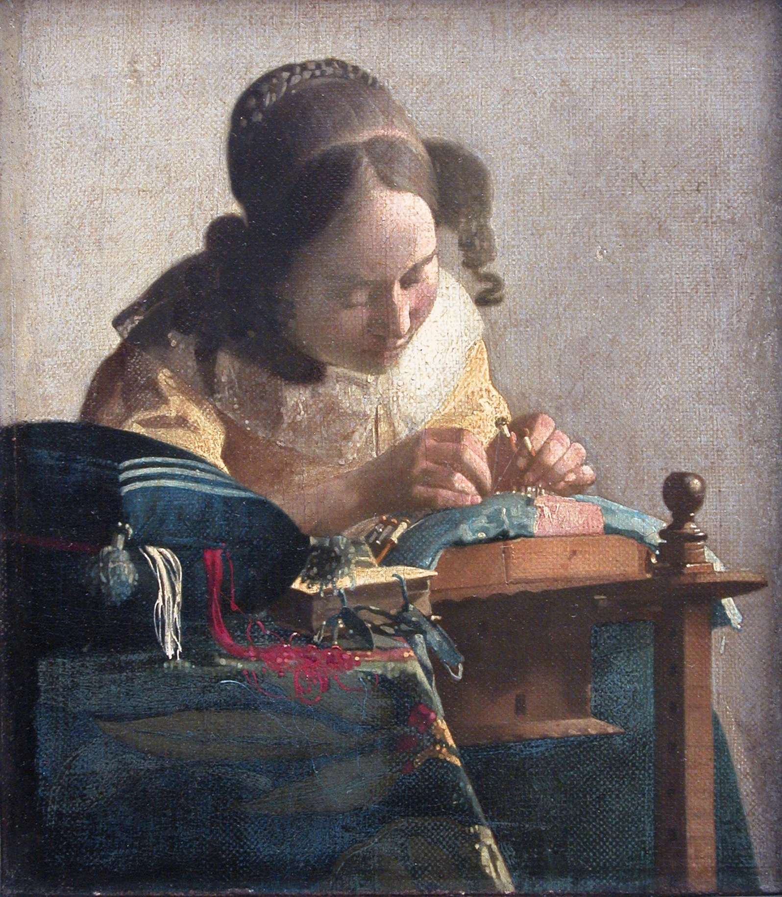 Admirez La Dentellière de Vermeer au Louvre Paris