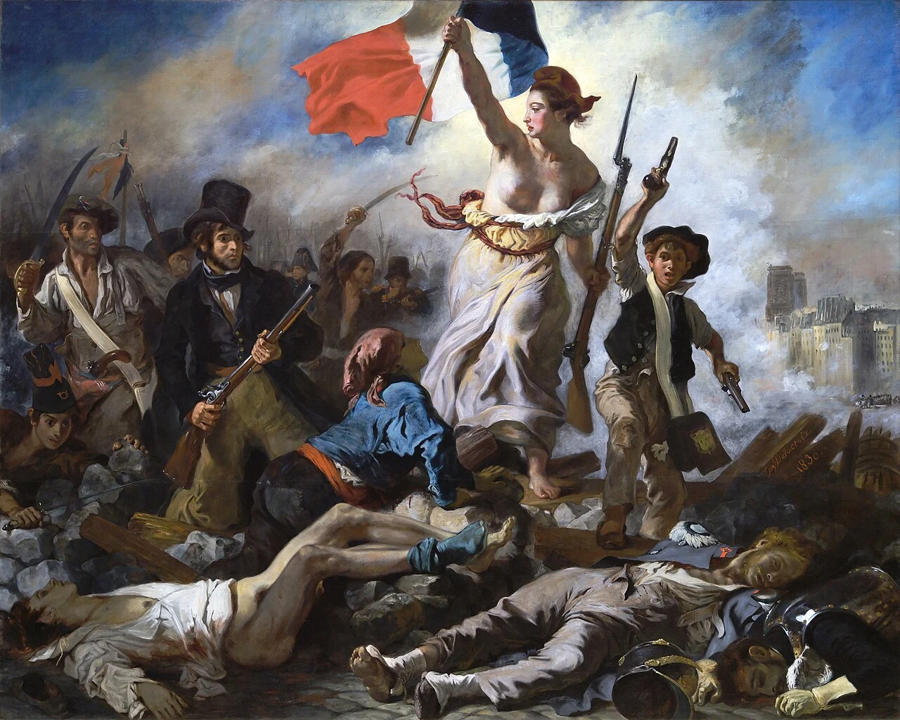 Admirez La Liberté guidant le peuple d&rsquo;Eugène Delacroix au Louvre Paris