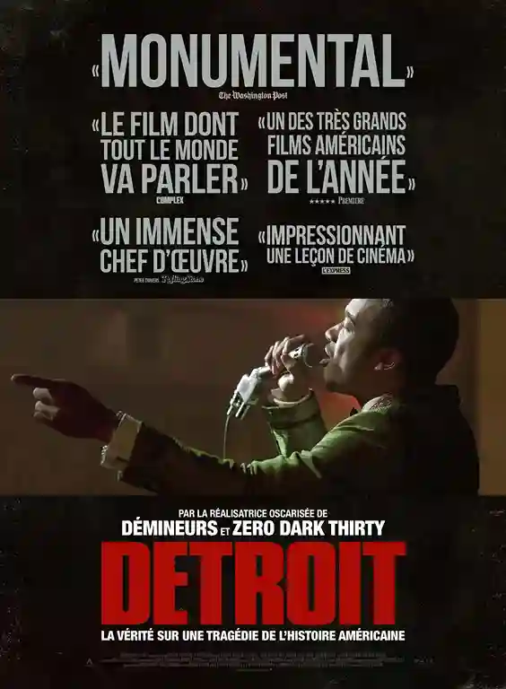 Detroit de Kathryn Bigelow, ou un film qui nous emmène au bout de la nuit !